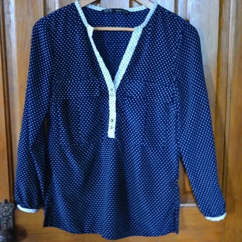 ZARA button down  blouse